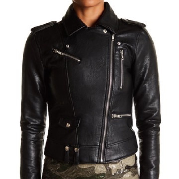 Romeo & Juliet Couture Multi Zip Leather Jacket - Picture 3 of 4
